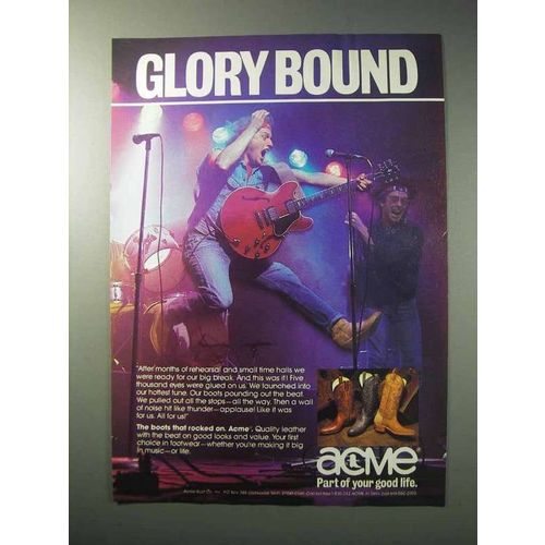 1986 Acme Boots Ad - Glory Bound