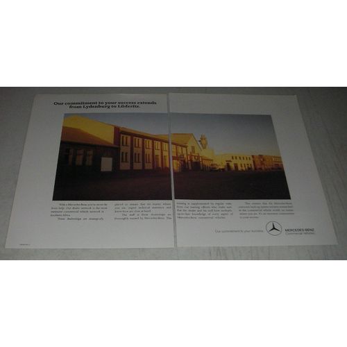 1990 Mercedes-Benz Commercial Vehicles Ad - Our commitment to your success