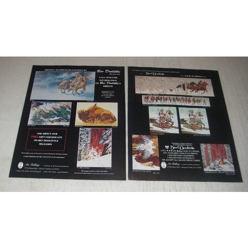 1990 B&R Art Gallery Ad - Bev Doolittle: Pursuit, End of Storm