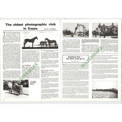 9889) Woodford Photographic Society Essex Caird Malby Wilmer - 1976 Article