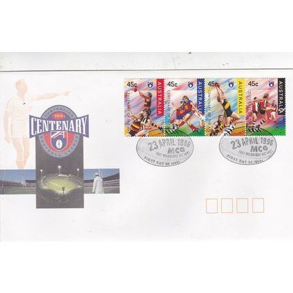 Australia 1996 Australian Football FDC Melbourne cancel Unaddressed VGC