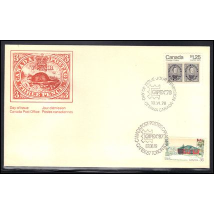 Cover Canada 2 Stamps CAPEX '87 (Cachet-U/A) Box0041