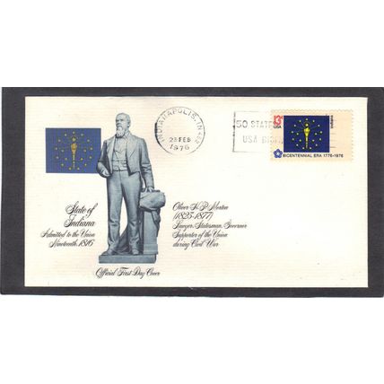 FDC Fleetwood 1651 13c Indiana (Cachet-U/A) CV01164