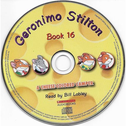 Audio Book on CD Geronimo Stilton Book 16 A Cheese Colored Camper Bill Lobley
