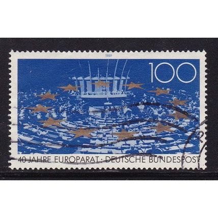 GERMANY 1989 40th ANNIV EUROPARAT 100pf USED SG2278