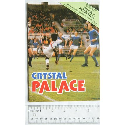 1979 programme Crystal Palace v. Aston Villa