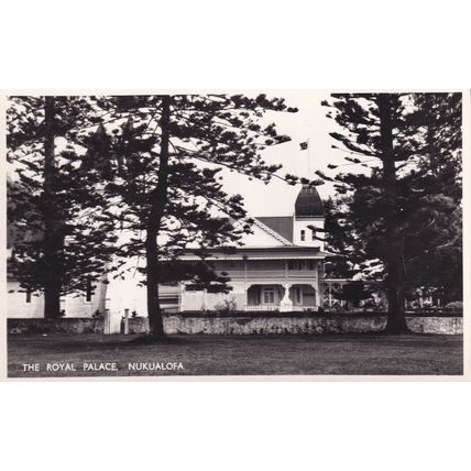 Nukualofa Tonga Royal Palace Real Photo Postcard