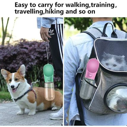 Portable Dog Water Bottle for Small Dogs Large Bowl Outdoor Walking Puppy Pet Tr