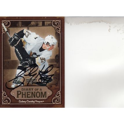 SIDNEY CROSBY ROOKIE PHENOMS 2006 PITTSBURGH PENGUINS STANLEY CUP CHAMPION CTR