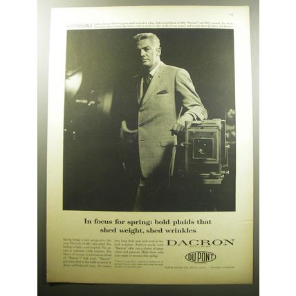 1957 Du Pont Dacron Advertisement - Kuppenheimer Suit - In focus for spring