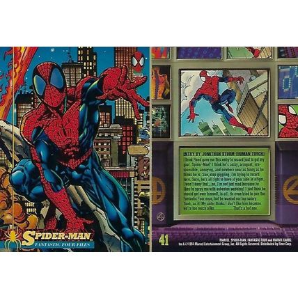 1994 Fleer - The Amazing Spider-Man - Spider-Man Fantastic Four Files #41