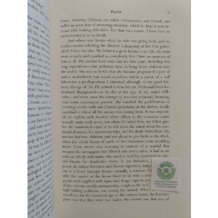 FLAT SIGNED FIRST 1st EDITION PAULA by ISABEL ALLENDE HCDJ