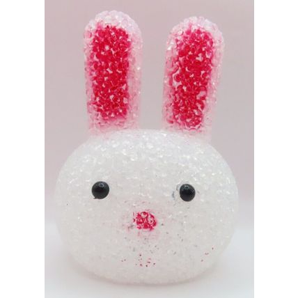 Wascally Wabbit Ornament White Plastic 10.5 CM Gift Home Decor Rabbit Fun Bunny