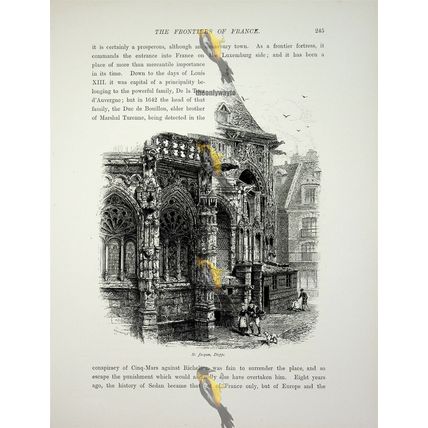 St Jacques, Dieppe, France, Book Illustration (Print), c1875