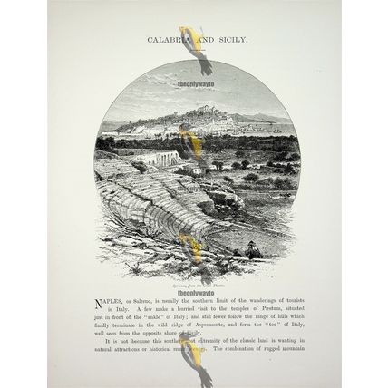 Syracuse, From The Greek Theatre, Italy, Book Illustration (Print), c1875