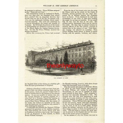 University Of Bonn, Germany, Book Illustration (Print), 1890