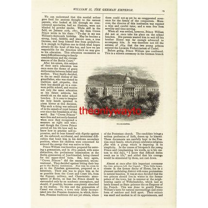 Wilhelmshohe Palace, Kassel, Germany, Book Illustration (Print), 1890