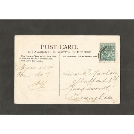 Postcard Derbyshire Buxton Goyts Valley 1904