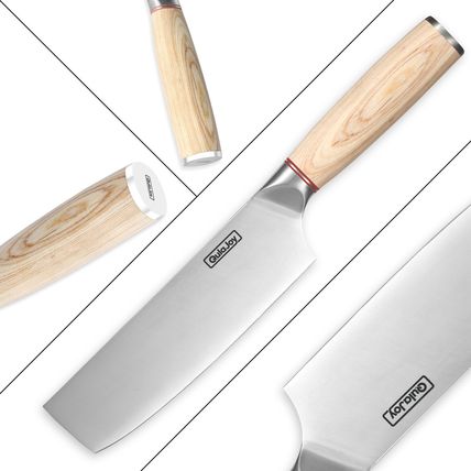 Qulajoy Vegetable Cleaver - Japanese Cleaver Chopping Knife High Carbon Stainles