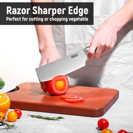 Qulajoy Vegetable Cleaver - Japanese Cleaver Chopping Knife High Carbon Stainles