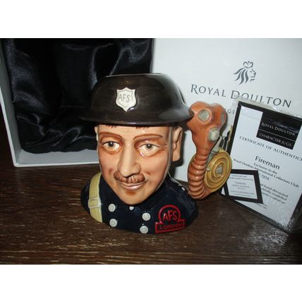 Royal Doulton Fireman International Collectors Club Character Jug D7215 BNIB
