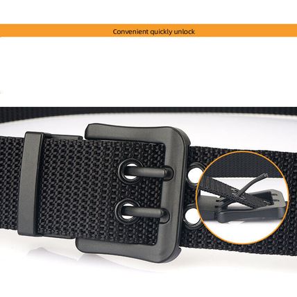 Durable sturdy men's nylon belt Fashionable youth casual quick-dry belt