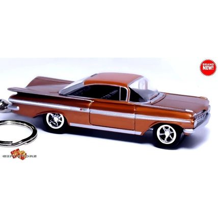 RARE KEYCHAIN 1959/60 GOLD CHEVY BEL AIR IMPALA CUSTOM Ltd Ed GREAT GIFT