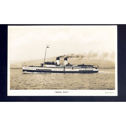 f2640 - Ferry - Queen Mary - postcard
