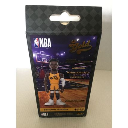 NEW NBA Utah Jazz Donovan Mitchell Funko Gold Figure