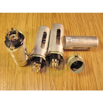 10pcs 7pin Soviet Vacuum Tube Socket Shield 60mm Silver Plated 6AU6 EF95 6C4 6X4