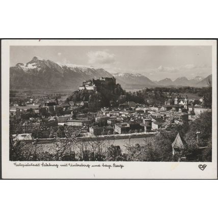 Festspielstadt Salzburg mit Unterberg, c.1930s - Cosy-Verlag Foto-AK