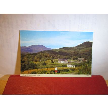 BRIG O' TURK & BEN VENUE, TROSSACHS, PERTHSHIRE unused postcard by Dennis =