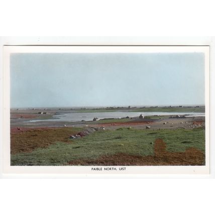 Paible North Uist Postcard RP Outer Hebrides Scotland