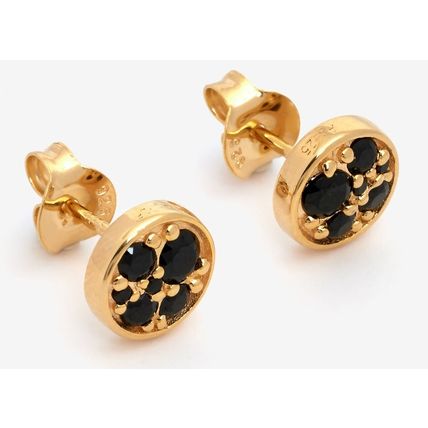 SIF JAKOBS Gold Plated 925 Sterling Silver Stud Earrings BNIB