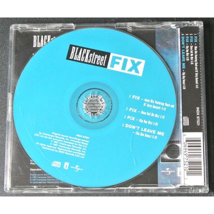 BLACKstreet - Fix (Interscope Records, INDX 97521) [CD Single]