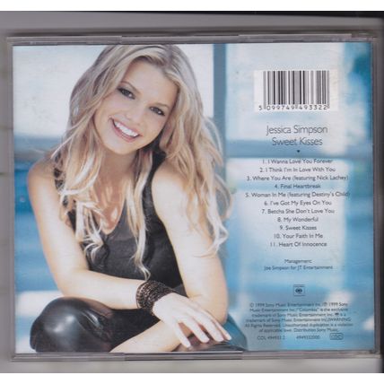 Jessica Simpson : Sweet Kisses. (1999) CD Album
