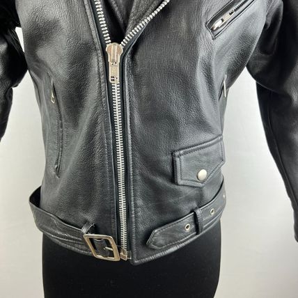 KC Collections Biker Leather Moto Motorcycle Jacket