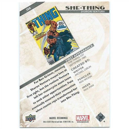 2012 Marvel Beginnings 2 - #310 - She-Thing