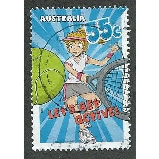 AUS 2009 55c 'LETS GET ACTIVE' FINE USED (EBID34-916)
