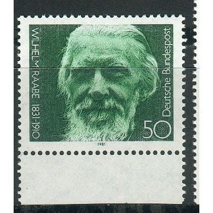 Germany 1981 - SG1968 - 150th Birth Anniv of Wilhelm Raab - Poet (unused)