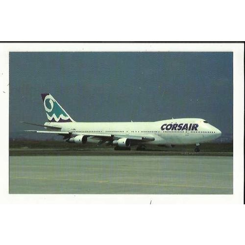 Aviation CORSAIR BOEING 747-121 Postcard by Mary Jayne (MJ1021)