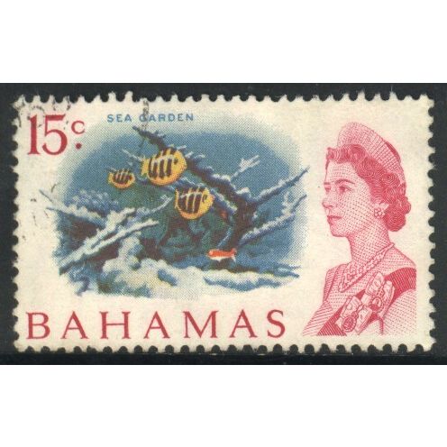 Bahamas stamps 1967 - SG304 - 15c multi - Sea Garden - used