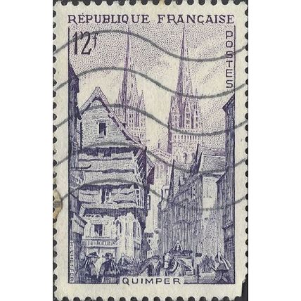 FRANCE, Quimper, violet 1954, 12F, #3