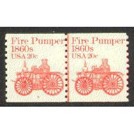 1908 20c Fire Pumper Fine MNH Dry Gum CNP Left 5 V0433
