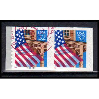 Used 2915A 32c U.S. Flag Over Porch Very Fine CNP Left 33333A P/UL PA1813