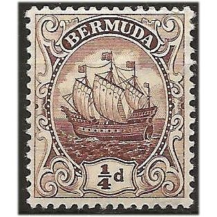 Bermuda 1928 SG77 1/4d Brown Mounted Mint .. ..