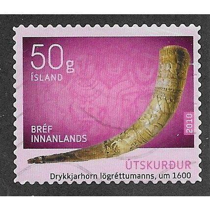 ICE 2010 (50g INNLANDS)(S/A) 'ICELANDIC WOOD CARVING' FINE USED (EBID74-774)