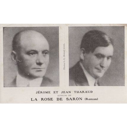 Jerome & Jean Tharaud La Rose De Saron French Paris Old Advertising Postcard