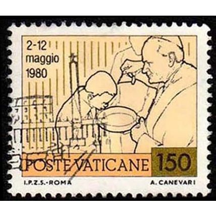 Vatican 1981 Pope John Paul II 150L Used Stamp