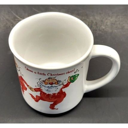 1983 Wallace Berry & Co. Collectors Mug Santa Claus Coffee Cup Vintage (Z27D)